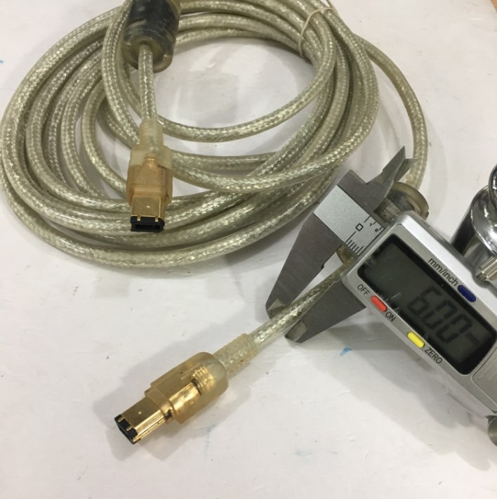 Cáp IEEE 1394a FireWire Cable 6 Pin to 6 Pin Hàng Chất Lượng Cao PowerSync E119932-T AWM STYLE 20276 80°C 30V VW-1 Tốc Độ Truyền Dữ Liệu Lên Tới 400Mb / giây Clear Color Length 5M