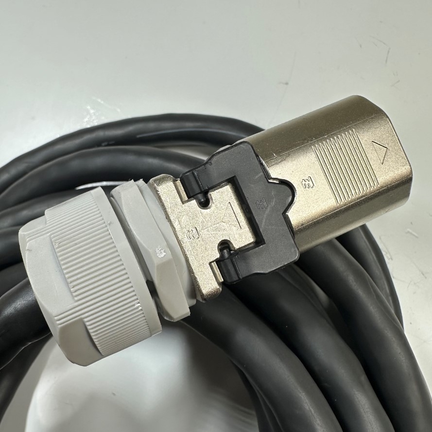 Cáp 4.5M 15ft Connector SANKEI FCI ECU 24 Pin Female to 24 Core Cable DYDEN E91337 AWM 2464 300V   80°C VW-1 24x0.3mm² Black OD 13mm For Industrial Robot Cable, CNC Machines, Servo Motor Signal and Power