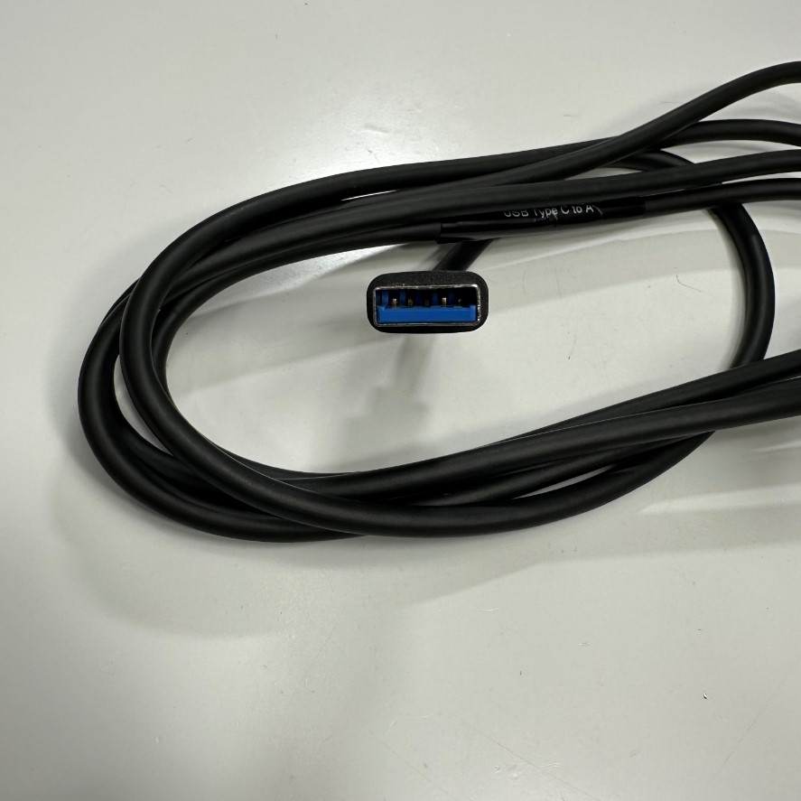 Cáp 1.8M 6ft Dell M1W76-HTN1 USB 3.1 Type-C Male to USB 3.0 Male Shielded Cable 80°C 30V VW-1 For Industrial Camera, PLC/HMI Type-C Plug Power and Data Transfer 5Gbit/s