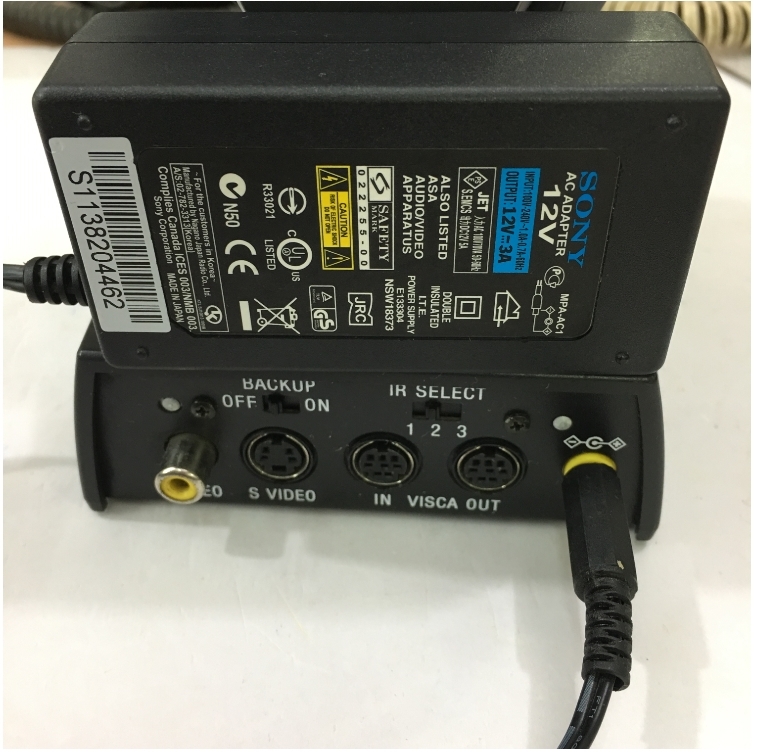 Bộ Chuyển Đổi Nguồn Adapter Original 12V 3A 36W SONY MPA-AC1 For Camera DVD EVI VRD EVI BRC SRG Connector Size 5.5mm x 3.5mm x1.0mm