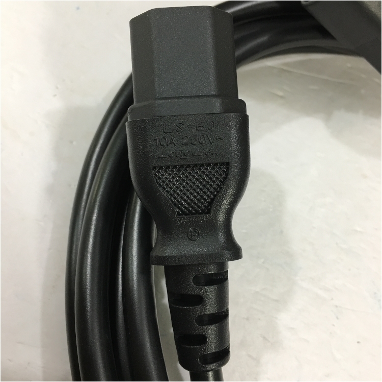 Dây Nguồn Máy Chủ LONGWELL LS-60 LS-14 AC Power Cord C13 to C14 10A 250V 3x1.0mm² 18AWG For UPS PDU APC ARES Eaton Emerson Và Server Rack Length 3M