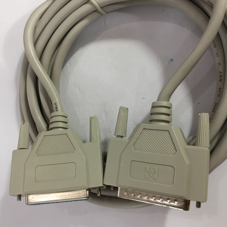Cáp Kết Nối Cổng DB25 Serial 25Pin LPT Parallel 1284 Âm Dương Chuẩn Song Song Nối Tiếp DB25 Female to DB25 Male Cable Grey Length 5M