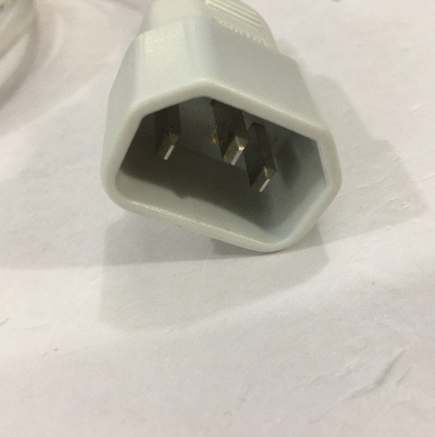 Dây Nguồn VOLEX V1625 VAC14S AC Power Cord IEC 60320 C14 Plug to C13 Connector SVT White 10A 250V 3x1.0mm² length 1.8M