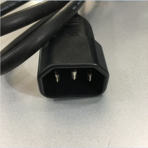 Dây Nguồn VOLEX V1625A VAC14S Chữ L 90 Độ Vuông Sang Góc Phải PDU AC Power Cord IEC C14 to IEC C13 Right Angle 10A 250V 3x0.824mm² Length 1M