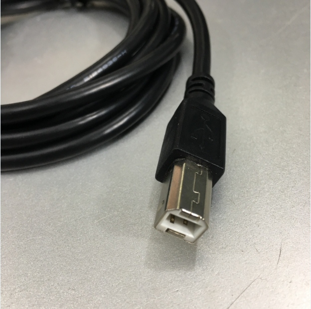 Cáp Kết Nối Truyền Thông PLC Programming USB Type A to Type B Male Cable AWM 2725 28AWG Black Length 1.5M