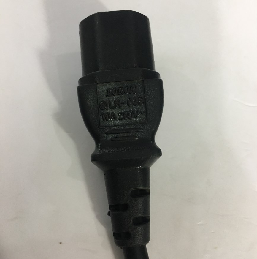 Dây Nguồn LOROM LR-33A LR-03B UK Chuẩn 3 Chấu Có Cầu Chì AC Power Cord BS1363 to C13 10A 250V 3X0.75mm Length 2.5M