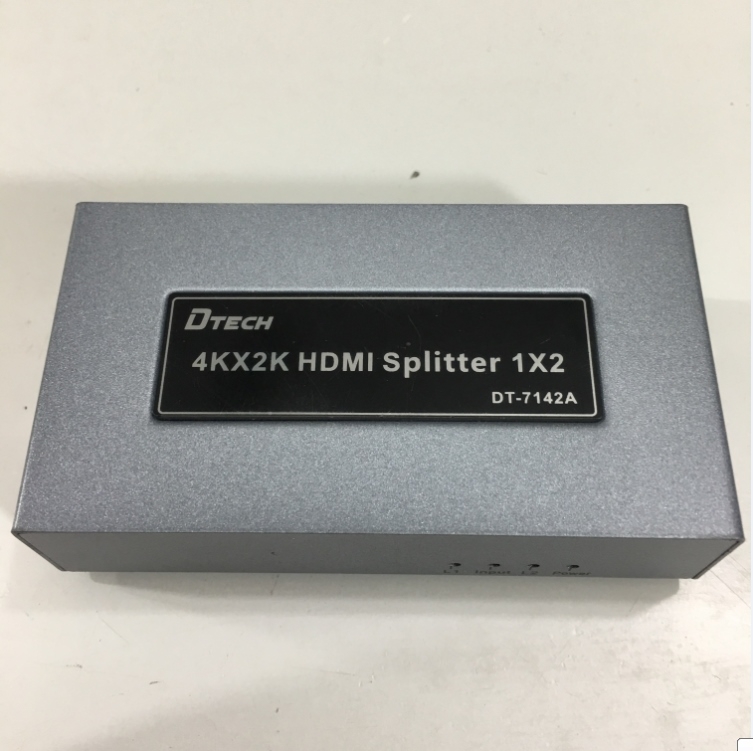 Bộ Chia Tín Hiệu HDMI 1-2 DTECH DT-7142A 4K HDMI SPLITTER