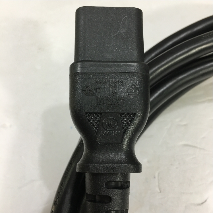 Dây Nguồn Máy Chủ LONGWELL LS-60 LS-14 AC Power Cord IEC60320 IEC C13 to IEC C14 10A 250V 3x1.04mm² 17AWG For APC Smart-UPS SRT 8000VA RM 230V Và Server IBM HP DELL LENOVO Length 4M