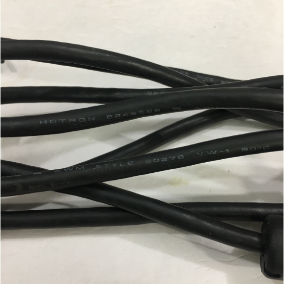 Cáp VGA Original HONTRON E246588 20276 Hàng Đi Theo Màn Hình Chất lượng Cao Đã Qua Sử Dụng Monitor Cable HD15 Male to Male VGA Resolution Up To 1920 x 1200 Black Length 1.5M