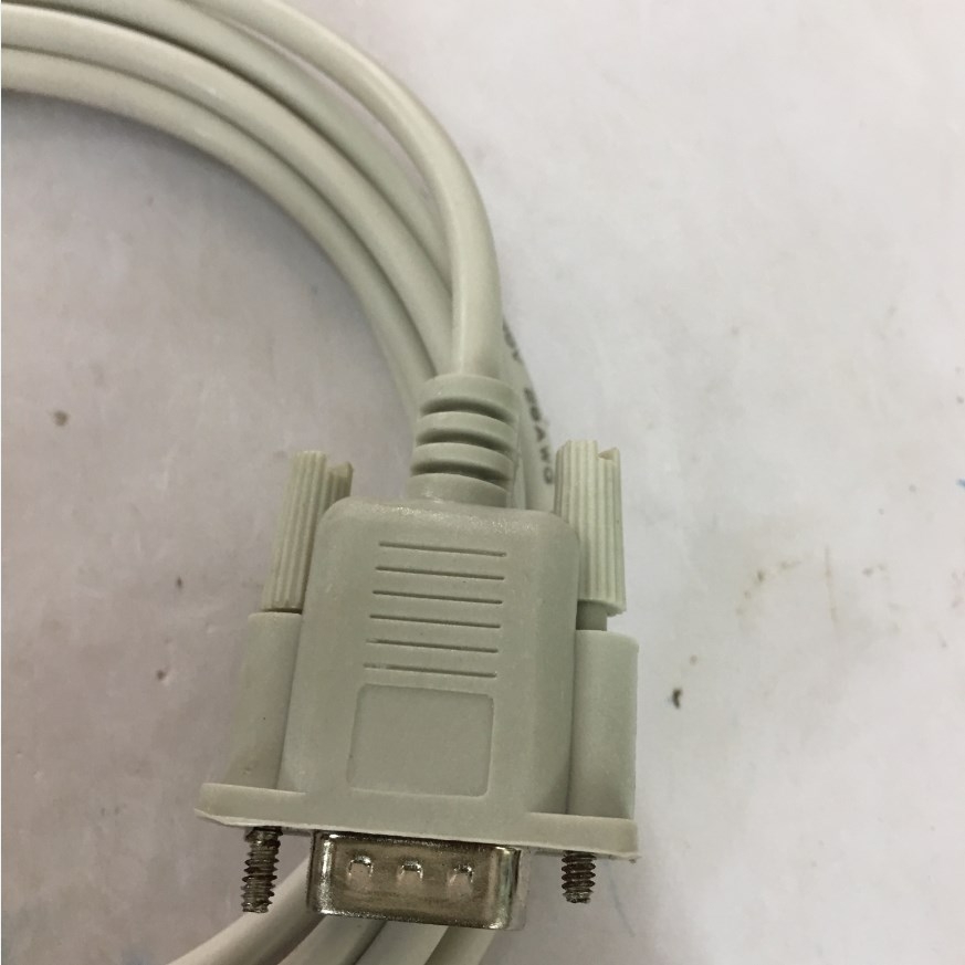 Cáp Kết Nối Cổng Com RS232 Đầu Âm Đầu Dương Chuẩn Chéo Null Modem With Full Handshaking RS232 DB9 Female to RS232 DB9 Male Grey Length 3M