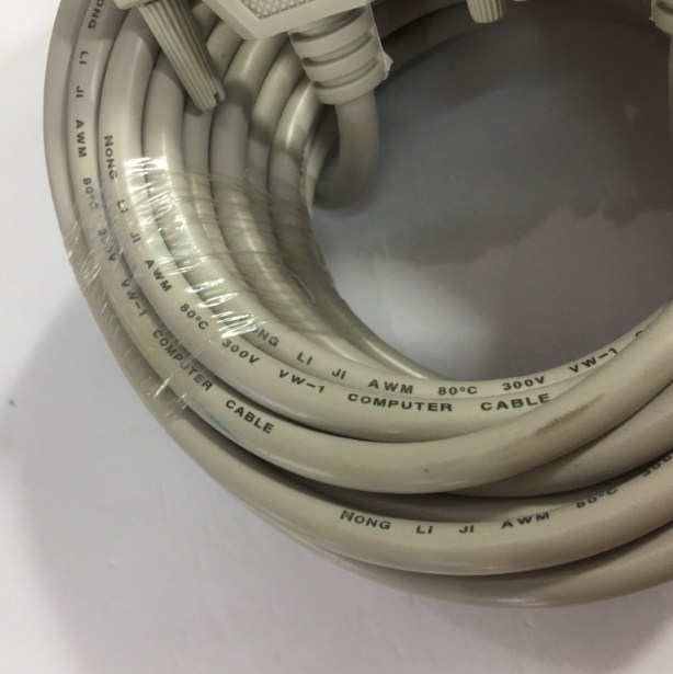 Cáp Kết Nối Cổng LPT Parallel 1284 Dương Dương Chuẩn Song Song Nối Tiếp DB25 Male to DB25 Male Serial Cable Grey Length 10M