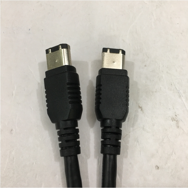 Cáp IEEE 1394a FireWire Cable 6 Pin to 6 Pin Hàng Chất Lượng Cao AWM 20276 E199279 80°C 30V VW-1 LEO HUI Tốc Độ Truyền Dữ Liệu Lên Tới 400Mb / giây Black Length 2M