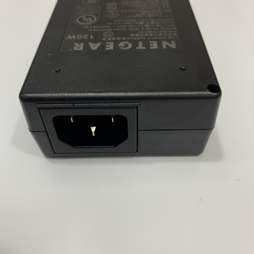 Adapter 54V 2.4A 130W NETGEAR Connector Size 5.5mm x 2.5mm For Planet GSD-908HP 8 Port PoE Gigabit PoE Gigabit Switch TP-LINK TL-SG1210P, D-Link 8 Port