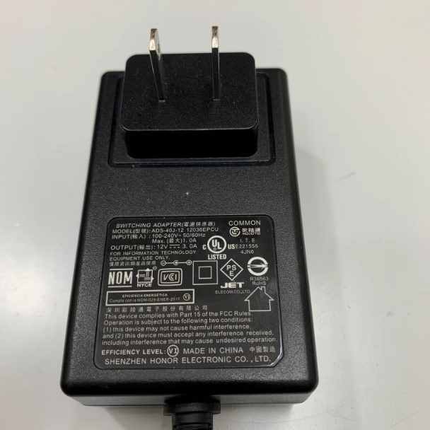 Adapter 12V 3A 36W SHENZHEN Connector Size 5.5mm x 2.1mm For CMC503 Barcode Data Collector Bộ Thu Thập Dữ Liệu Mã Vạch CMCID Barcode