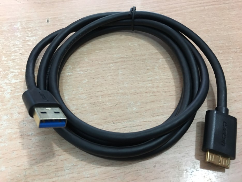 Cáp Kết Nối USB 3.0 Chính Hãng Ugreen 10842 USB 3.0 Type A to Type Micro B Cable Connector Types Length 1.5M