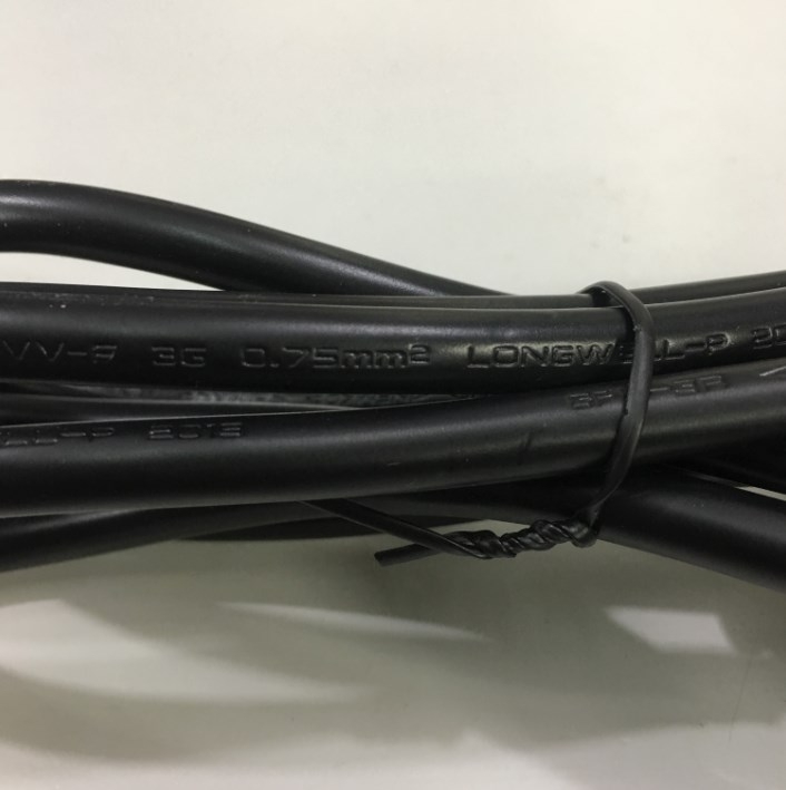 Dây Nguồn LONGWELL LP-71 LS-13G Chuẩn 2 Chân Dẹt Và 1 Tròn NEMA 5-15P to C13 AC Power Cord 13A 125V 3x1.25mm² 16AWG Length 1.5M