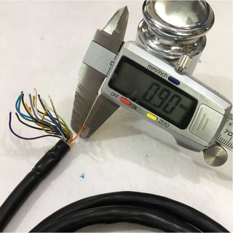 Dây Cáp Hàn Và Đấu Mạch Điều Khiển 17 Core 28AWG Unscreened 17x0.12mm Có Vỏ Bọc Bạc Chống Nhiễu Cable PVC Black Length 1.5M