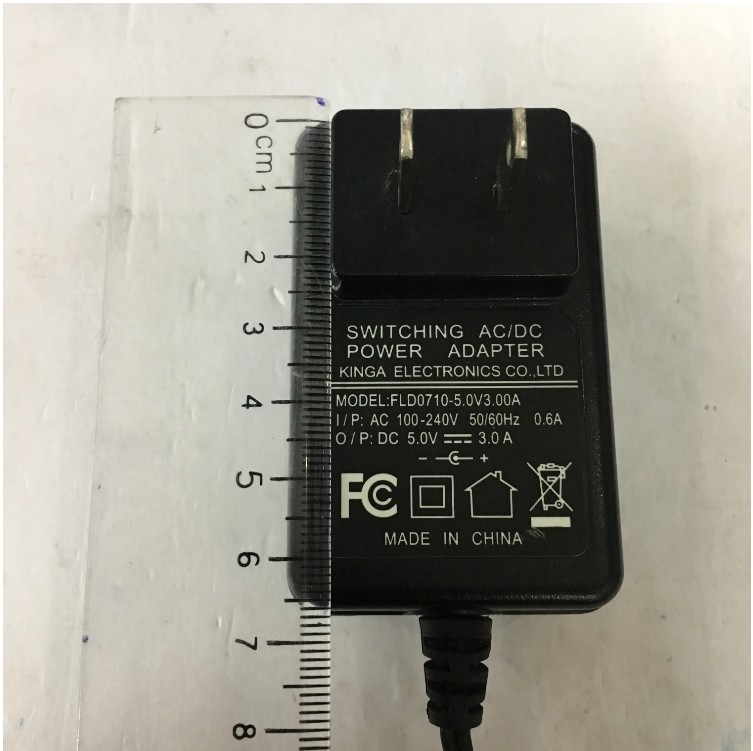 Adapter Original 5V 3A 15W FLD0710-5.0V3.00A Connector Size 4.0mm x 1.7mm 90 Degree
