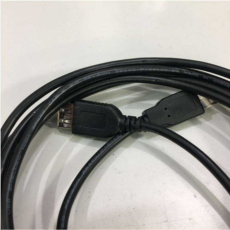 Cáp Nối Dài USB 2.0 A Male to A Female Extension Cable Black 10ft 3M