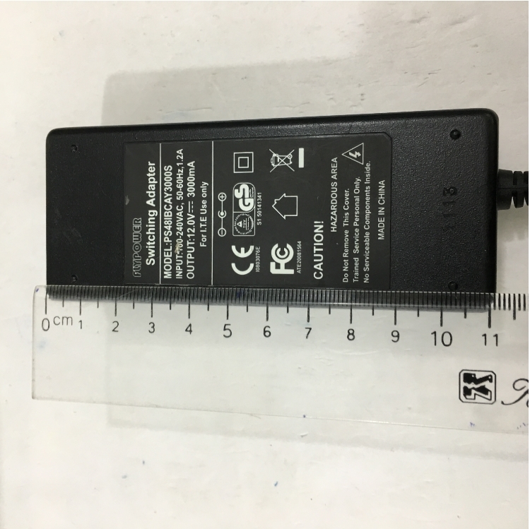 Bộ Chuyển Đổi Nguồn Adapter Original 12V 3A 36W FlyPower PS48IBCAY3000S Connector Size 5.5mm x 2.1mm