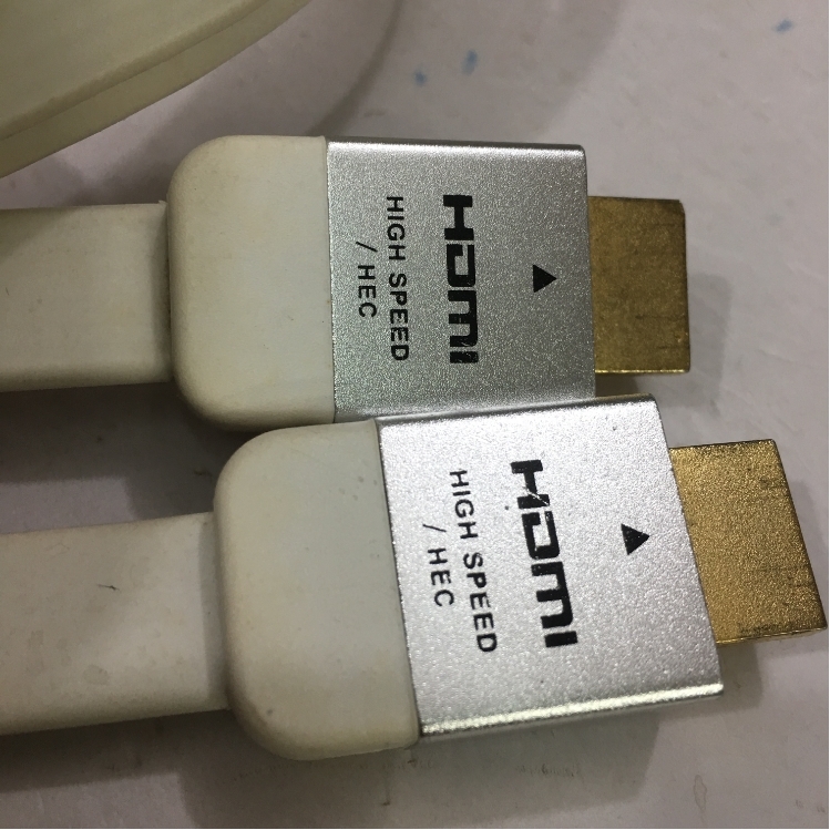 Cáp Tín Hiệu Dẹt HDMI to HDMI Flat Sony White Cable with Ethernet HDMI 4K x 2k HD TV Length 2M