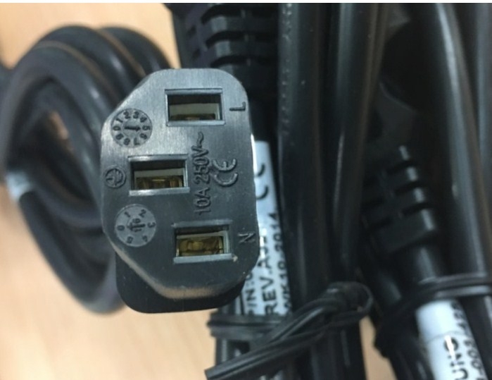Dây Nguồn 2 Chân Tròn LIAN DUNG LT-312 LT-501 AC Power Cord Europe Plug Schuko CEE 7/7 To IEC320 C13 10A 250V 3x1.0mm Length 1.8M
