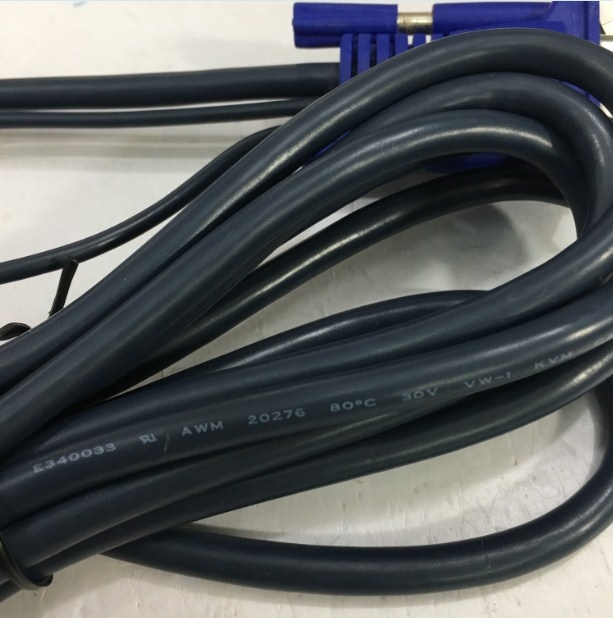 Cáp Điều Khiển LANBE Cable KVM Switch 3 in 1 VGA USB Black Length 3M