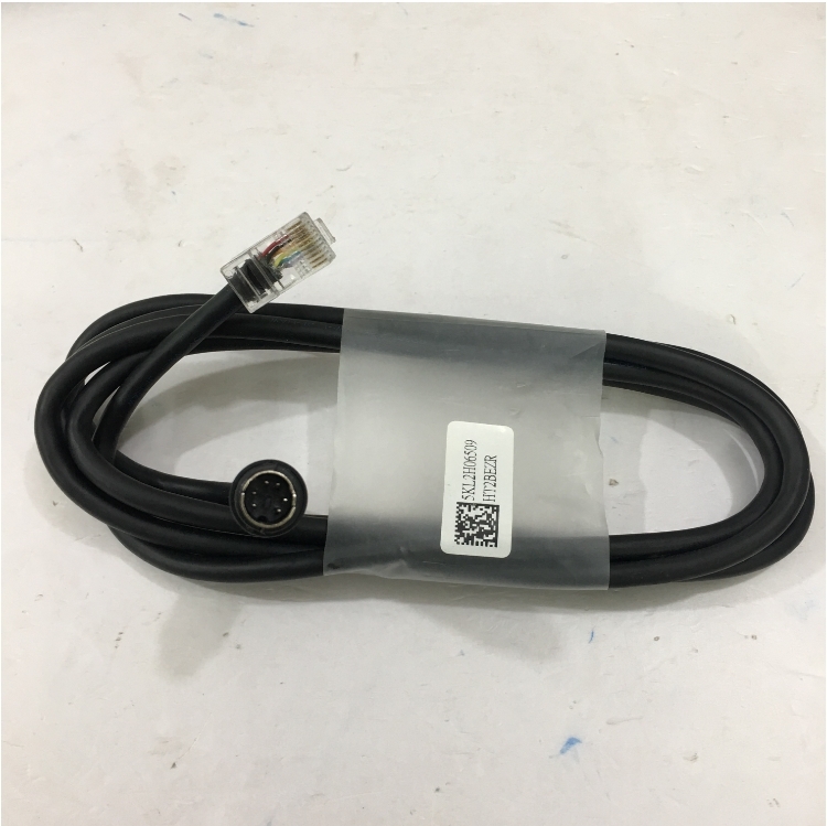 Cáp Datalogic 90G001010 CABLE-321 PS/2 For Máy Quét Mã Vạch Barcode Scanner Datalogic Mini Din 6 Pin PS/2 Male to RJ50 10 Pin Male Black Length 1.8M