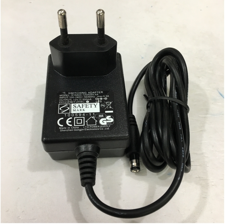 Adapter Original 12V 0.5A Shenzhen S10A03-120A050-X4 Connector Size 5.5mm x 2.1mm