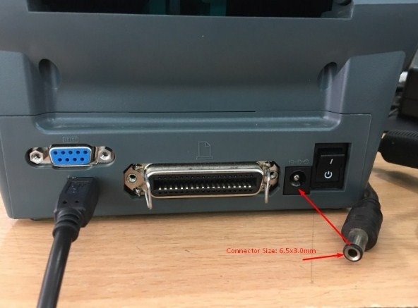 Adapter Printer GX420D GX420T GX430T 24V 3A Connector Size 6.5mm x 3.0mm
