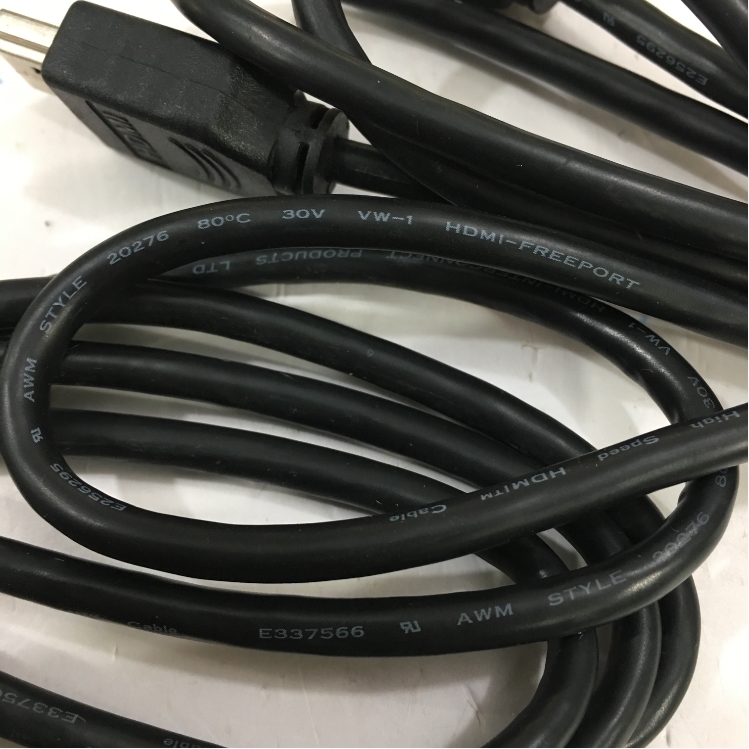 Cáp HDMI Original E239426 AWM Style 20276 Freeport High Speed HDMI to HDMI 4k x 2k HD TV Cable Length 1.8M