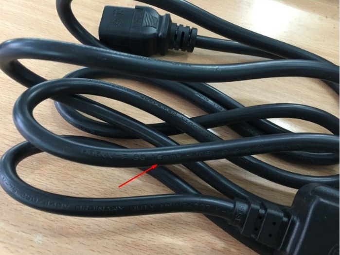 Chuyển Nguồn IEC C14 Male To Universal Female UK + Original Well Shin WS-012A To WS-002F Power Cord IEC60320 IEC C19 UK 16A-13Amp/250V 3X1.5mm2 length 2.5M