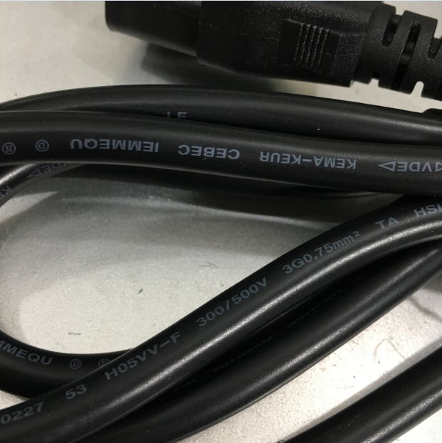 Dây Nguồn NEMA 5-15P to IEC 320 C13 Power Cord VOLEX PS204N V1625N 10A 250V 3x0.75mm² Length 1.8M