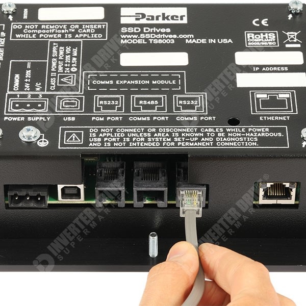 Cáp Kết Nối Truyền Thông Parker SSD 3m DSE-Lite PC Programming Lead and Free Software Download LA387599-3 CM351909 For Programming port of 690P, 590P, 890, 650V, 650S, 590, 584SV, 605, 620, 590SPD, HVAC, 650G, LinkNet, Mobile, 590G AC Variable Frequency Inverter Drives and DC Thyristor Drives.