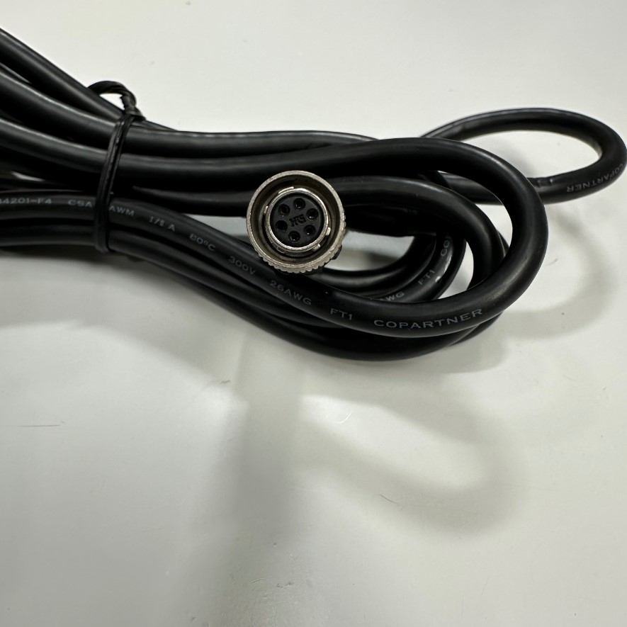 Cáp 3M 10ft HR10A-7P-6S Hirose 6 Pin Female to USB Power Cable For Industrial Camera
