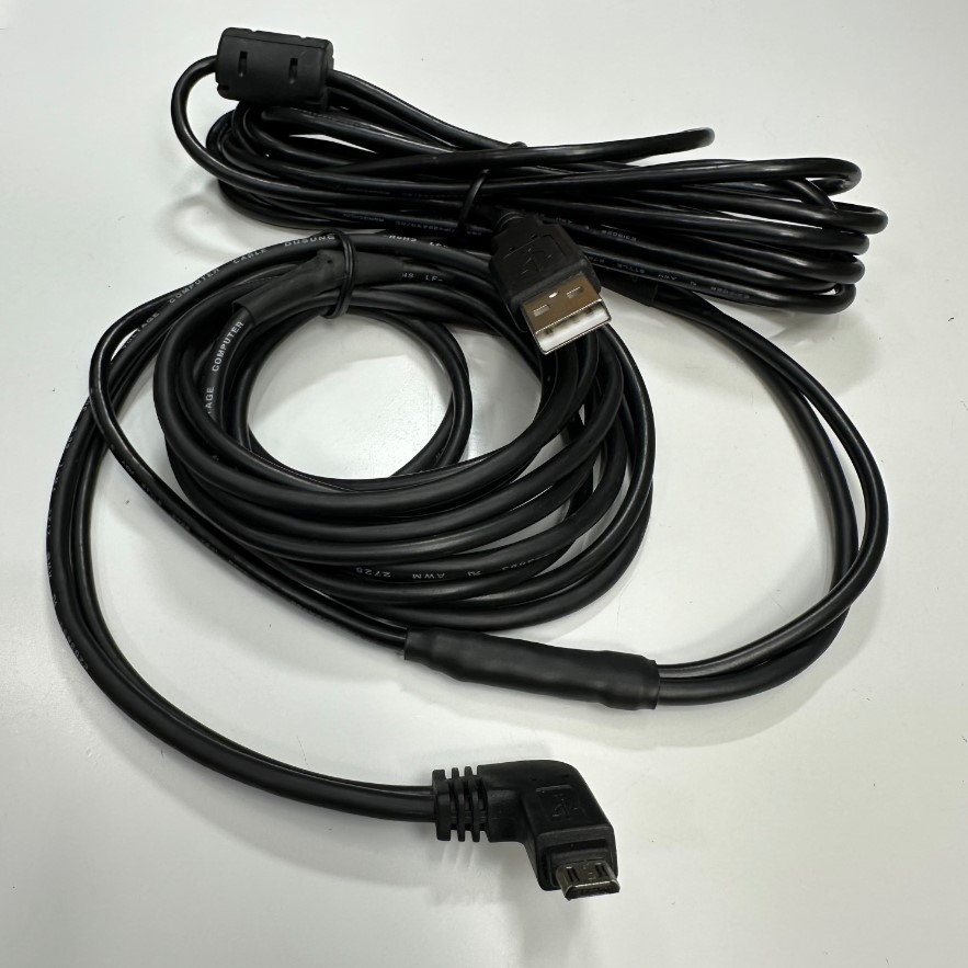 Cáp 4.8M 16ft Shielded Cable USB 2.0 Type A Male to Micro-B Male Right Angle For Data Transfer Cable Download/Upload Communication witch Computer