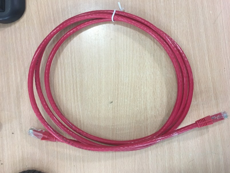 Dây Nhẩy ADC KRONE Cat6 RJ45 UTP Patch Cord Straight-Through Cable 6451 5 990-20B PVC Jacketed RED Length 2.1M