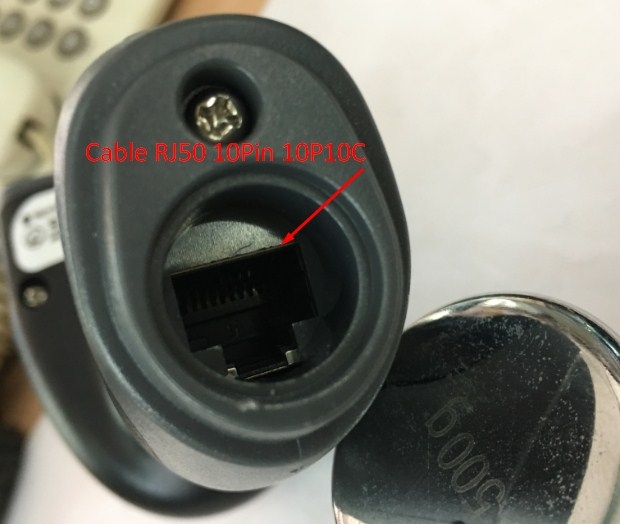 Cáp Kết Nối Máy Quét Newland CBL037R Cable RS232 to RJ50 10Pin Cable with DC Power For Newland Barcode Scanner Length 8M