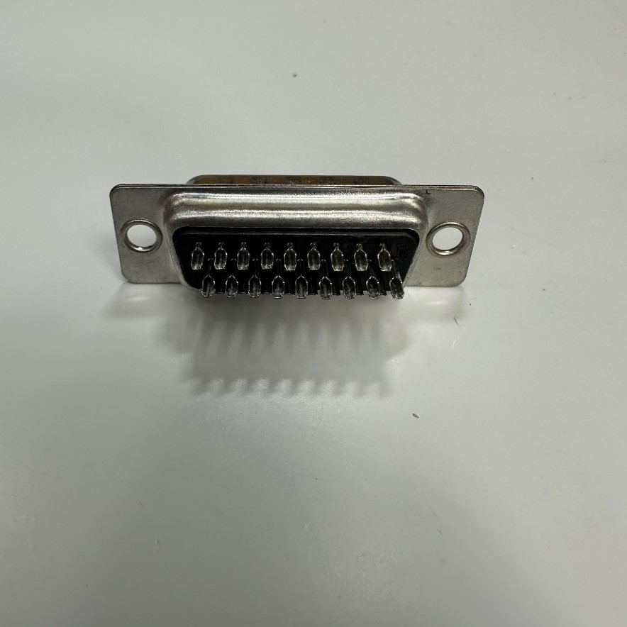 Đầu Jack DB26 26 Pin Male 3 Rows D-Sub Connector Plastic Hood Cover Backshell Solder Type Nickel 26 Way For Industrial Servo Motor, Interface I/O Control, Data Signal and Power Cable