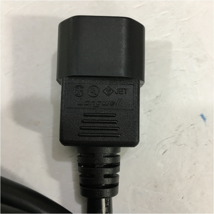 Dây Nguồn Máy Chủ LONGWELL LS-60 LS-14 AC Power Cord IEC60320 IEC C13 to IEC C14 10A 250V 3x1.04mm² 17AWG For APC Smart-UPS SRT 8000VA RM 230V Và Server IBM HP DELL LENOVO Length 4M