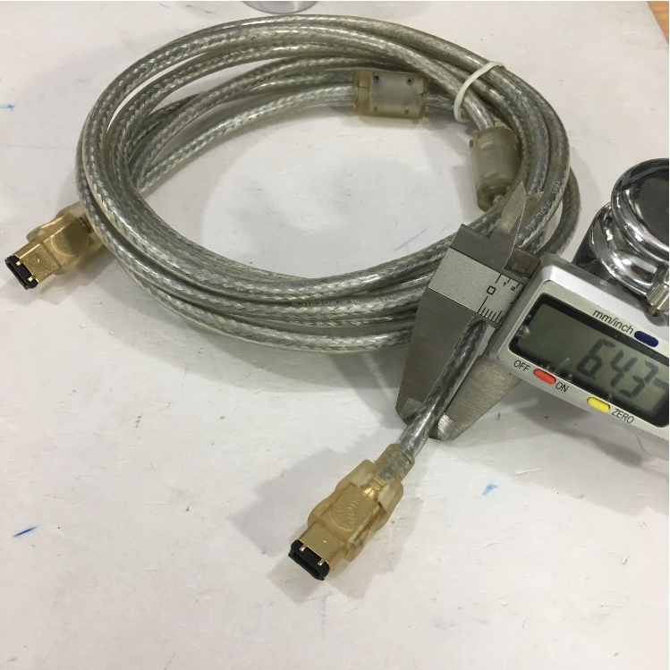 Cáp IEEE 1394a FireWire Cable 6 Pin to 6 Pin Hàng Chất Lượng Cao PowerSync E119932-T AWM STYLE 20276 80°C 30V VW-1 Tốc Độ Truyền Dữ Liệu Lên Tới 400Mb / giây Clear Color Length 3M