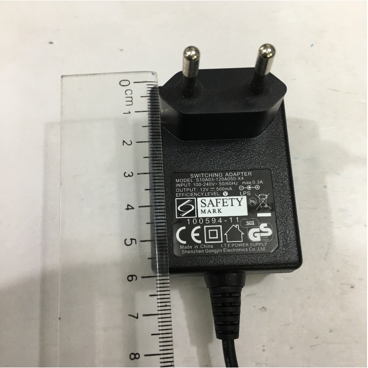 Adapter Original 12V 0.5A Shenzhen S10A03-120A050-X4 Connector Size 5.5mm x 2.1mm