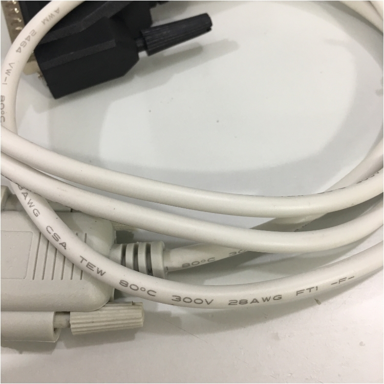 Cáp Lập Trình PLC Mitsubishi PC to Mitsubishi SC-02N/SC-05 Cable RS232 DB9 Female to DB25 Male Grey Length 1.3M