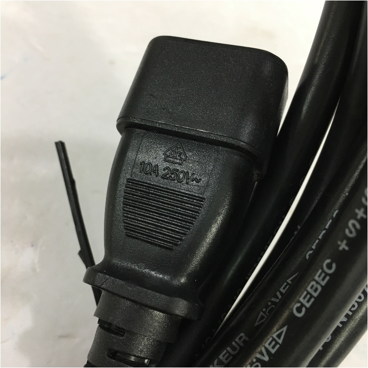 Dây Nguồn Máy Chủ KENIC KE-24 KE-26 AC Power Cord C13 to C14 10A 250V 3x1.5mm² 17AWG For UPS PDU APC ARES Eaton Emerson Và Server Rack Length 2.7M
