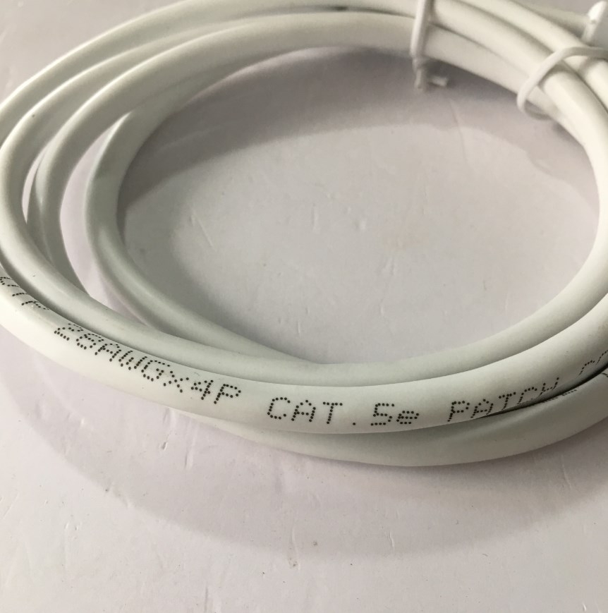 Dây Nhẩy Original Patch Cord Lan Network Cat5e UTP 8 Wire Full Straight-Through Cable White Supports 10/100/1000 Ethernet Length 1.2M