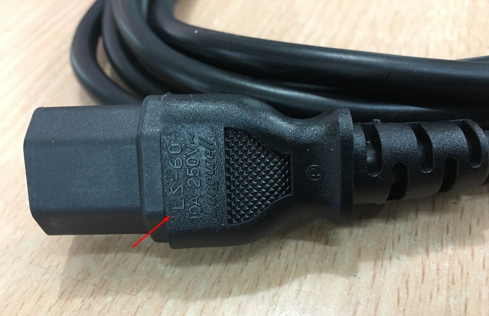 Dây Nguồn Máy Chủ Chính Hãng Dell PowerEdge Server Longwell LS-14 LS-60 AC POWER CORD IEC60320 IEC C13 to C14 10A 250V 3x1.0mm Length 4M