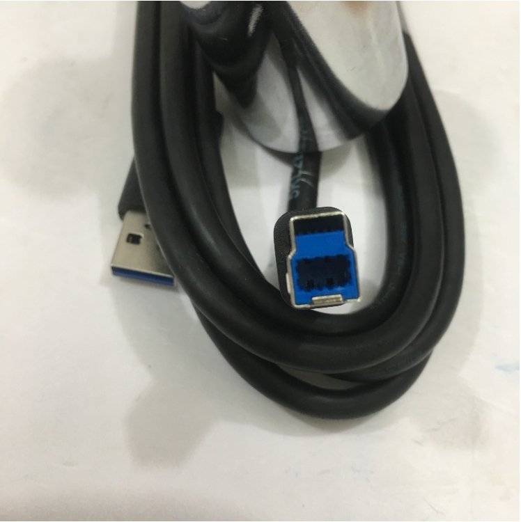 Cáp Kết Nối Chính Hãng Dell JI-HAW E118077 AWM STYLE 20276 USB 3.0 Type A to Type B Cable Connector Types Length 1.8M