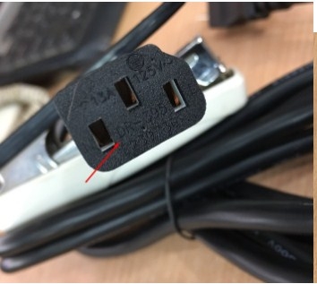 Dây Nguồn 3 Chân 2 Dẹt 1 Tròn Có Tiếp Địa DEREN DR-309 DR-395 AC Power Cord Japan JIS C 8303 IEC C13  13A 125V  3X1.31mm 16AWG Length 1.8M