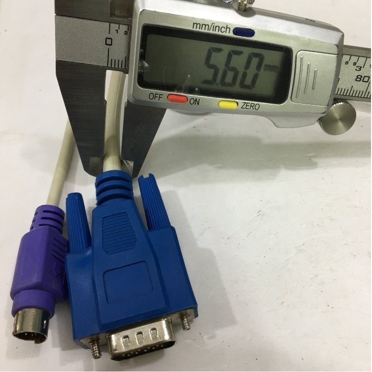 Cáp Điều Khiển KVM Switch Cable 3 in 1 PS2 Keyboar Mouse and VGA Male to Male For KVM Switch Smart View Pro or KVM Switch CRT Computer Monitor Length 3M