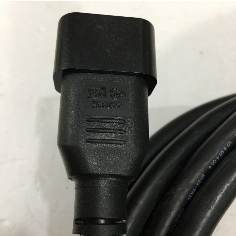 Dây Nguồn Máy Chủ VOLEX V1625BS VAC14LS AC Power Cord C13 to C14 10A 250V 3x1.5mm² 16AWG For UPS PDU APC ARES Eaton Emerson Và Server Rack Length 4M